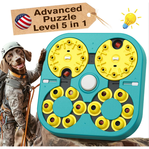 KADTC Modern Eco-Friendly Dog Puzzle Toy Level 5 1 TPR Material for Dogs Cats Animation Themed Fashion Style Puzzle Feeder Box