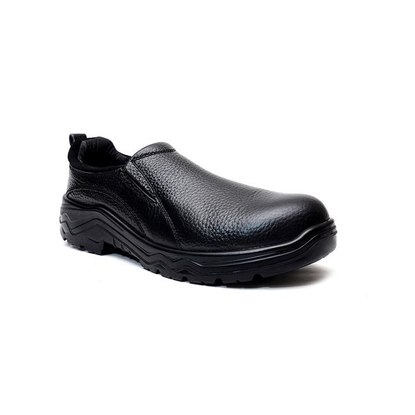 Men Genuine Polishable Leather Safety Shoes Best Option for the Industrial Use Containing all the Necessary Safety Features.