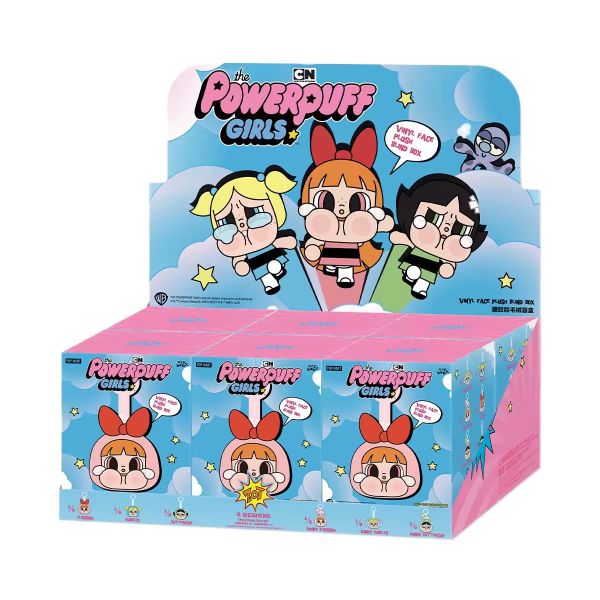 Original Popmart Crybaby Powerpuff Girls Series-Vinyl Face Plush Blind Box Figures Random Design Action Figures Collectible Toys