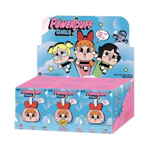 Original Popmart Crybaby Powerpuff Girls Series-Vinyl Face Plush Blind Box Figures Random Design Action Figures Collectible Toys