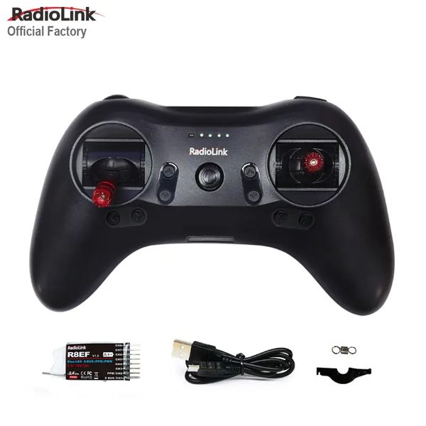 RadioLink Manufacturer T8S 8 Channels 2.4GHz RC Transmitter Handle Remote Controller Receiver R8EF for Aircraft Multiple Models