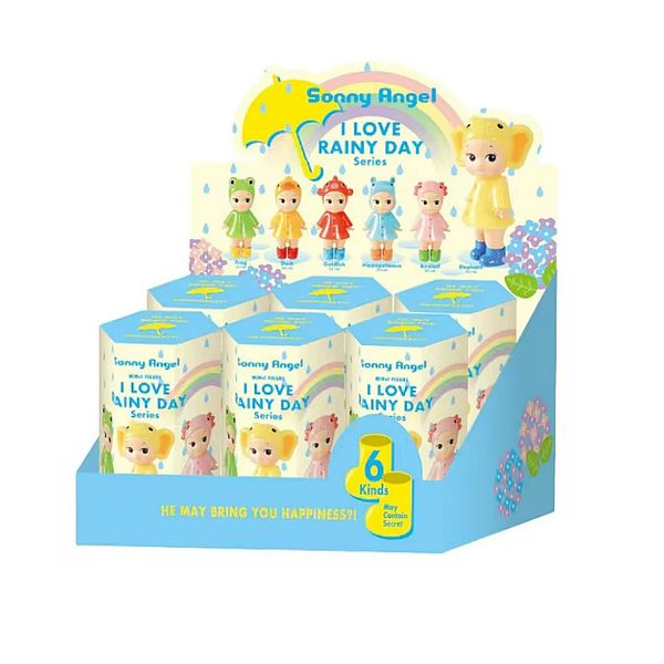 Sonny Angel I Love Rainy Day Series Collectible Vinyl Mini Figure Blind Box Limited Edition Mystery Gift for Fans and Collectors