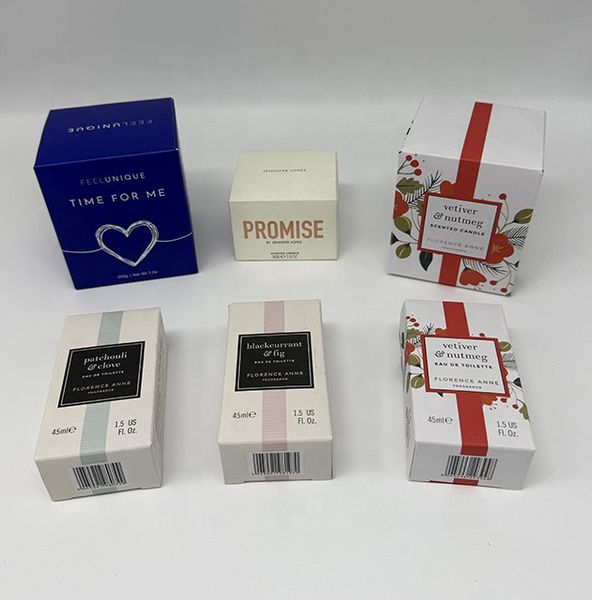 Custom Design / OEM Packaging  FSC Certified Paper Box for Cosmetic / Toiletries / Scented Candle / Fragance Bottle