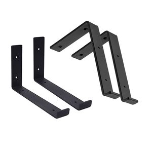OEM/ODM Metal Black Wall Floating Shelf Bracket for Open Shelving Hardware