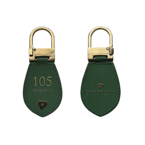 Customized high quality shaped keychain Regenerated Leather Promotional logo print horeca accessories for cruises
