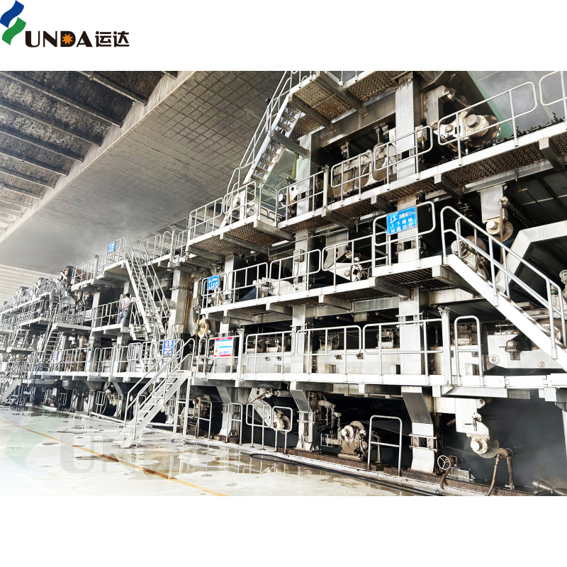 100TPD Board  Waste Paper Kraft Paper Two Wire Fourdrinier Paper Machine