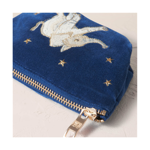 Custom Coin Purse Baby Elephant Navy Velvet Makeup Bag Coin Purse Cute Mini Portable Travel Handbag Lipstick Storage Card Holder