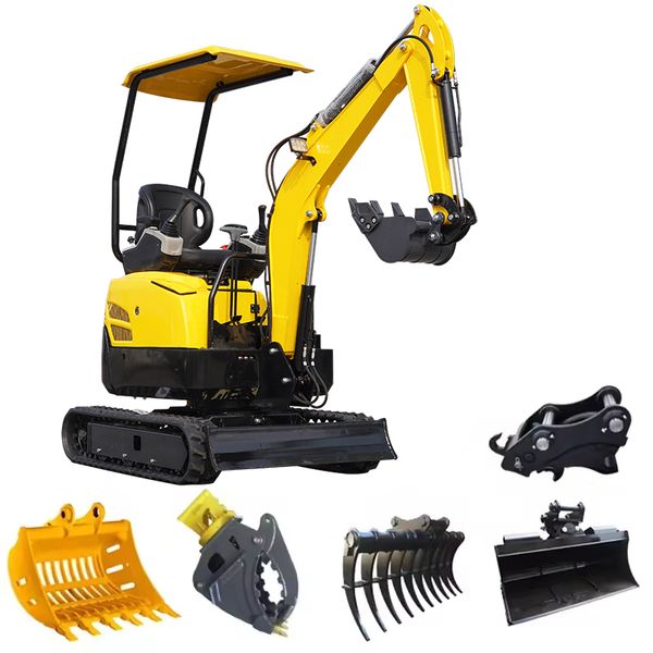 CE Certification 1 Ton 2 Tons 3 Tons Mini Hydraulic Excavator Tracked Excavator