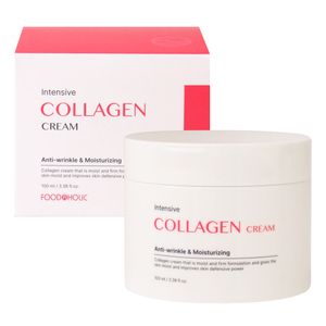 FOODAHOLIC INTENSIVE COLLAGEN CREAM 100ml Korean Anti-Wrinkle Moisturizer Moisture Cream Face Lotion Cosmetic Product