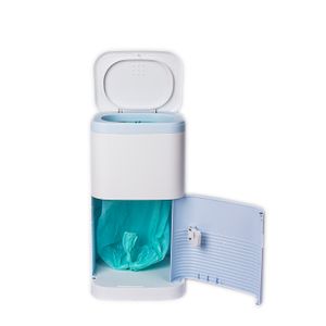 BNcompany Hotel ABS Plastic Roll-on Trash Bin with Open Top Recyclable Garbage Dust Bin with Disposable PP Bags