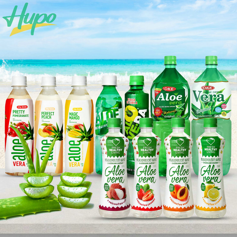Tropical High Quality Aloe Drink Fruit Juice Aloe Vera Drink 500ml Customization Service Soft Drink
