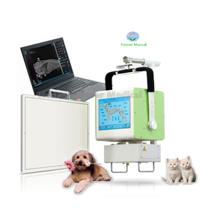 Animals Trolley Optional DR Portable Veterinary Digital X-ray Machine Medical 5kw DR X Ray with Touch Screen for Pet Clinic