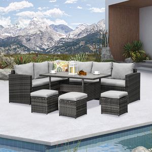 Hot Sale Set Rattan Outdoor Furniture Patio Garden Sofas Lounge Outdoor Furniture Set