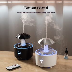 Smart Desktop LED Aromatherapy Humidifier with Multifunctional Remote Control Rotating Essential Oil Diffuser for Car Hotel Use