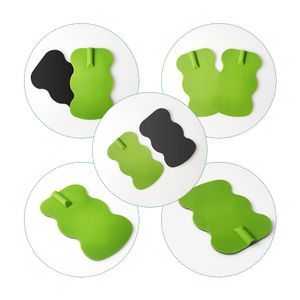 SKYFOREVER 55*92mm Green Silicone Electrode Patches TENS Unit Pads Upgraded Self-Stick Performance for TENS Machine