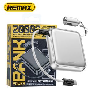 Remax Power Bank 20000mAh 22.5W Fast Charging Portable Charger Travel Essential External Battery Pack Powerbank with LED Display