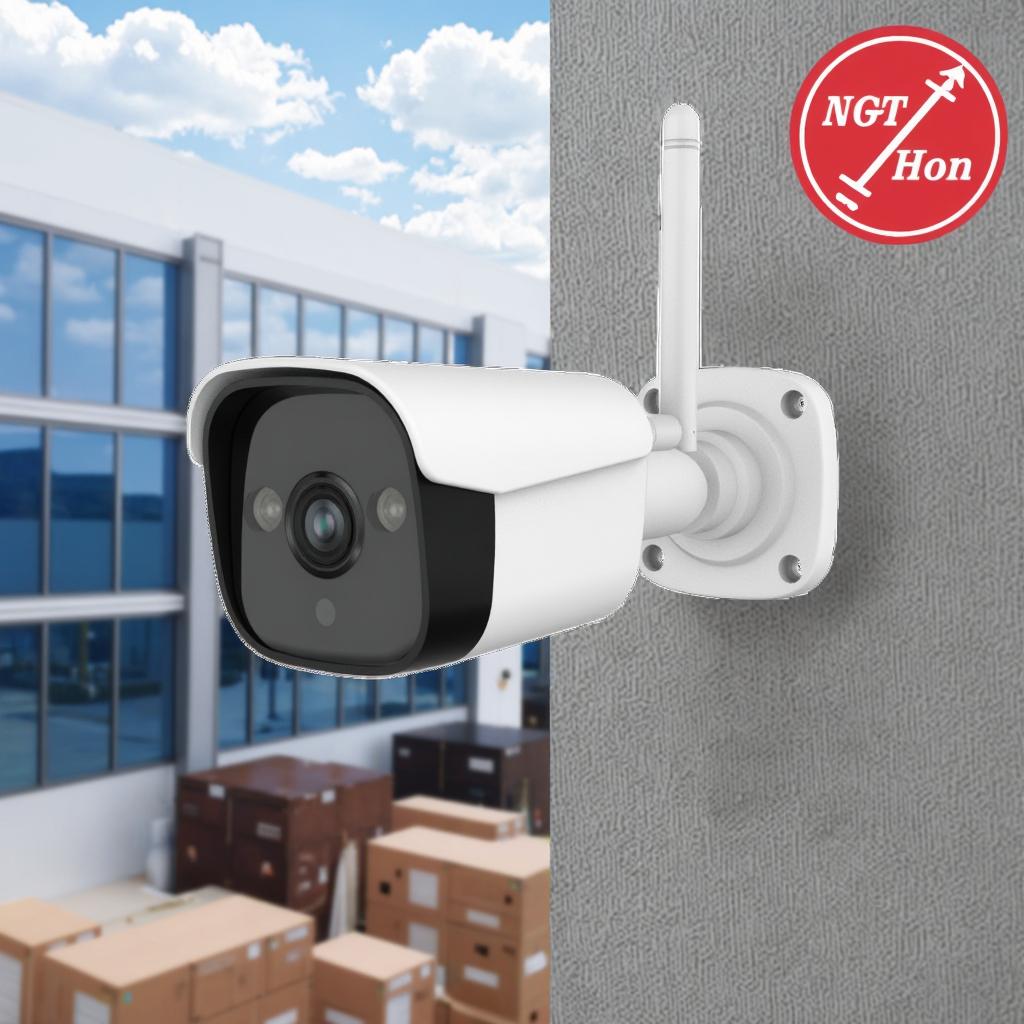 Wide-Angle Outdoor IP Wi-Fi Security Camera Night Vision Two-Way Audio Wireless Video System Featuring CMOS Sensor Cloud Data 4G