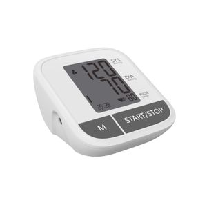 TRANSTEK Home Use LCD Display Heart Rate Monitoring Devices Arm Blood Pressure Monitor, with 2x199 Readings, One Key Operation