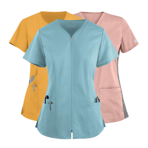 ODM/OEM Top Shirt Medical Scrubs Uniform Set Nurse Hospital Clothes Sporty Style Jogger for Men Women Plus Size Saomai FMF