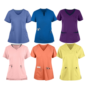 Top Scrubs Nursing Fashion Medical Uniform Customizable Design for Women Free Sample Saomai FMM Special Offer Hospital Clothing