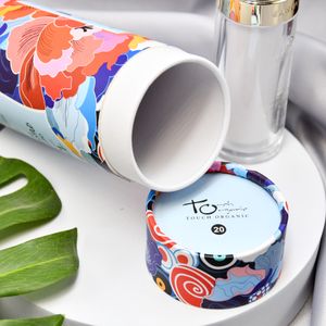 Hot Sale Custom Cosmetic Perfume Essential Oil Bottle Paper Tube Cylinder Cardboard Packaging for Skin Care Face Cream Lotion