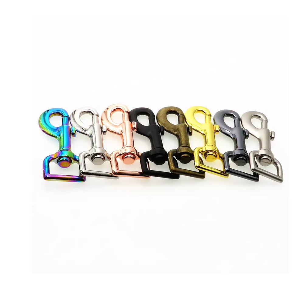 Wholesale Factory 8 Colors 10-38MM Zinc Alloy Metal Snap Dog Hooks for Pet Hardware and Bag Accessories Shoulder Straps