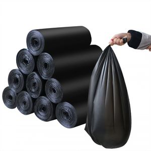 Customized Logo ODM/OEM C-Fold Garbage Bag Roll Star Folding Bottom Recycled HDPE/LDPE Liner Bin for Umbrella Bedding Cookware