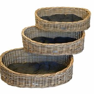 Natural Woven Wicker Rattan Pet Sleeping House Baskets Puppy House With Animal Pattern From Vietnam-Jolene +84 336089155