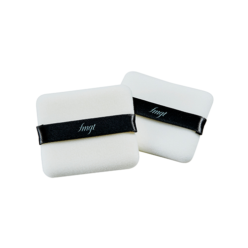 The Face Shop Daily Beauty Tools Korean Cotton Square Flocked Puff 2-Piece Set Cosmetic Puffs