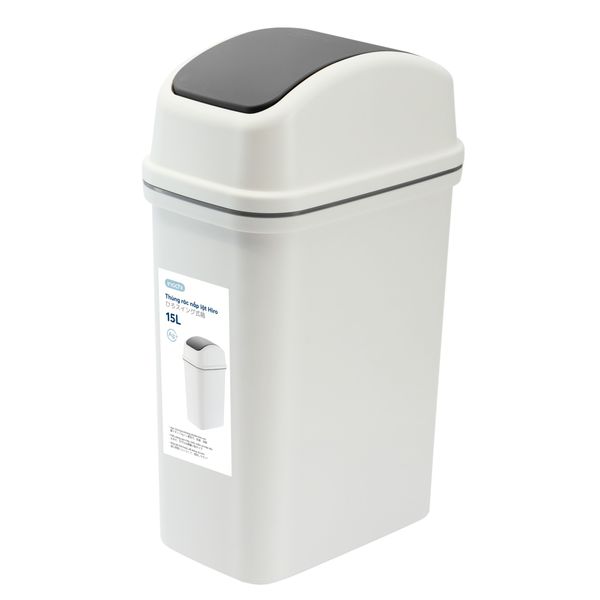 5L PP Foldable Trash Bin with Lid Compact Garbage & Plastic Bin for Kitchen Bathroom Bedroom Waste Bins Garbage Cans