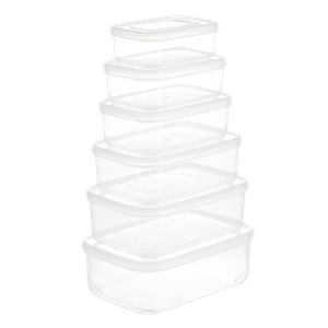 Food Container Supplier | BPA-Free PP Food Storage Containers set 6 | Plastic Food Containers, Take-Out Containers with Lids