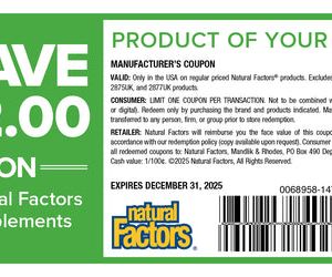 Natural Factors supplements