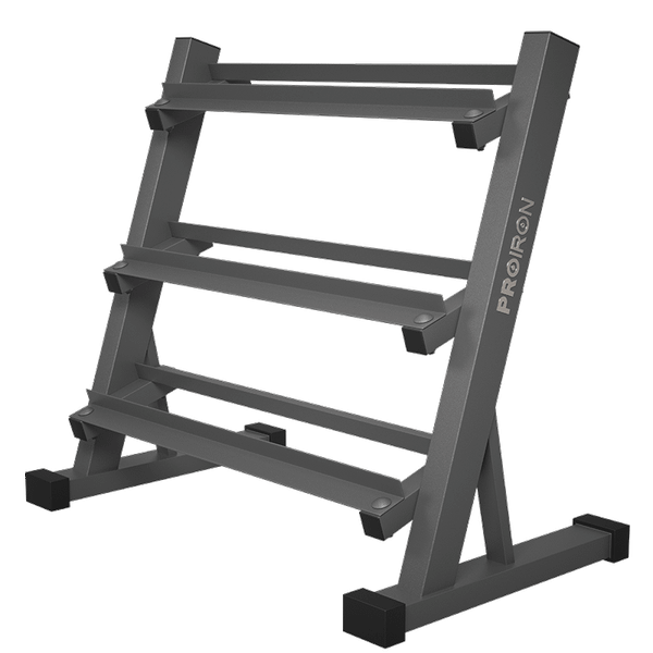 PROIRON Steel Three-tier Dumbbell Rack, 480kg Bearing Capacity with Durable Thickened Steel, Compact and Save Space