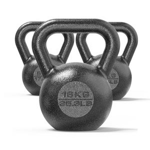 Manufacturer Hot Selling Gym Fitness Different Weight High Quality Powder Coat Competition Pro Grade Cast Iron Kettlebell Set