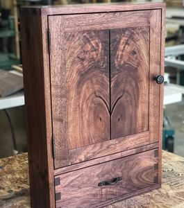 Handmade Traditional Design Live Edge Wall Shelf BarCabinet Tea Box Display Case for Kitchen Home or Hotel Furniture Gift