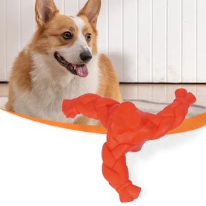Custom Durable Eco-Friendly Dog Toy Interactive Rubber Pet Toy with Squeaky Feature for Tooth Cleaning Training