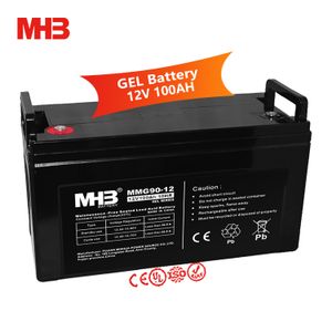 Mhb MMG90-12L Solar Energy Storage Large Ups Deep Cycle Agm Vrla Seal Lead Acid Dry Gel Battery 12v 100ah With Price
