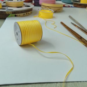 061 Banana  Raffia Yarn Matte Color Hand Made Craft Hat Basket DIY Material Accessories PP Ropes   Crochet Thread