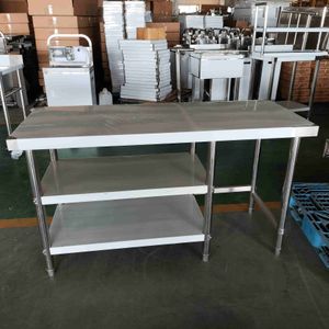 Custom Made Stainless Steel Worktable Durable Equipment Stand for Commercial Kitchen