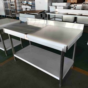 High Quality Durable Customized Stainless Steel Commercial Kitchen Cutting Work Table Commercial Kitchen Equipment