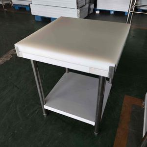Durable Stainless Steel Work Table with Chopping Board Commercial Kitchen Equipment for Meat Cutting