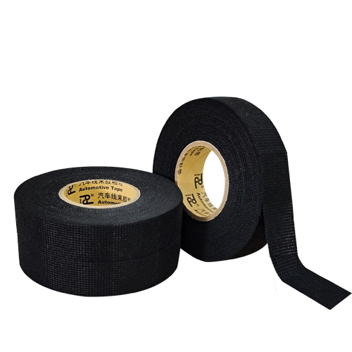 High Temperature PET Fleece Adhesive Tape 150°C 19mm Black Automotive Automotive Wire Harness Tape