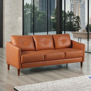 Modern Design Nordic Luxury 3-Seater Leather Sofa Set for Office Reception & Living Room Furniture
