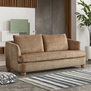 Modern Luxury 3-Seater Upholstered Sofa Couch Set for Home Hotel Wood Frame Fabric Luxury Living Room Furniture for Apartments