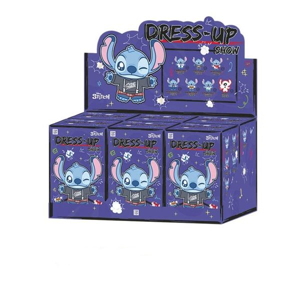 Authentic Top Toy Sttitch Dress up Show Blind Box Figures Doll Cute Pajamas Stitcch Toy Cute Lovely Collectible Pendant Gifts