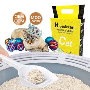 Strong Absorbing Water Dust Free Natural Enviroment Protection Oem Packaging Tofu Cat Litter Sand