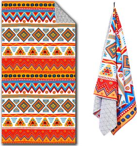 Recycled Organic Oversized Beach Towel 100% Cotton Custom logo Bulk Thin Organic Cotton Sand Free Large Beach Towe