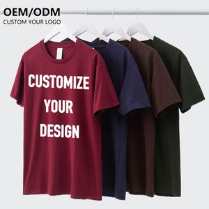 Tee Manufacturer Plain Cotton Men Tshirt Custom Print Graphic logo t Shirt Designs Sublimation Camiseta Men's T-shirts for Men