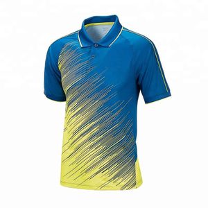 Low Import Duty Tax Wholesale Custom Team Polyester Quick Dry Tennis Shirt T Shirt Tennis Wear Polo Shirt for Men and Women