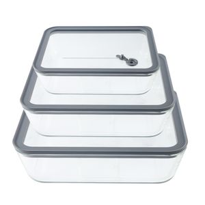3-Pack BPA-Free Durable Glass Lunch Boxes Safe Containers for Food Storage and Easy Cleaning for Carrying Your Meal